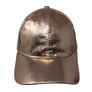 Gymboree Strapback Hat Pink M/L Adjustable Solid Metallic 6 Panel
